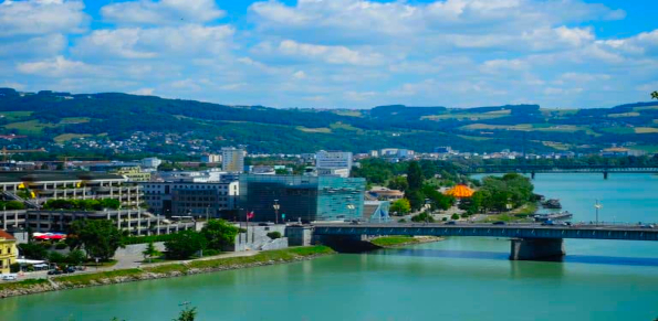 Boat ride on the Danube Linz Harbour