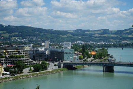 Boat ride on the Danube Linz Harbour